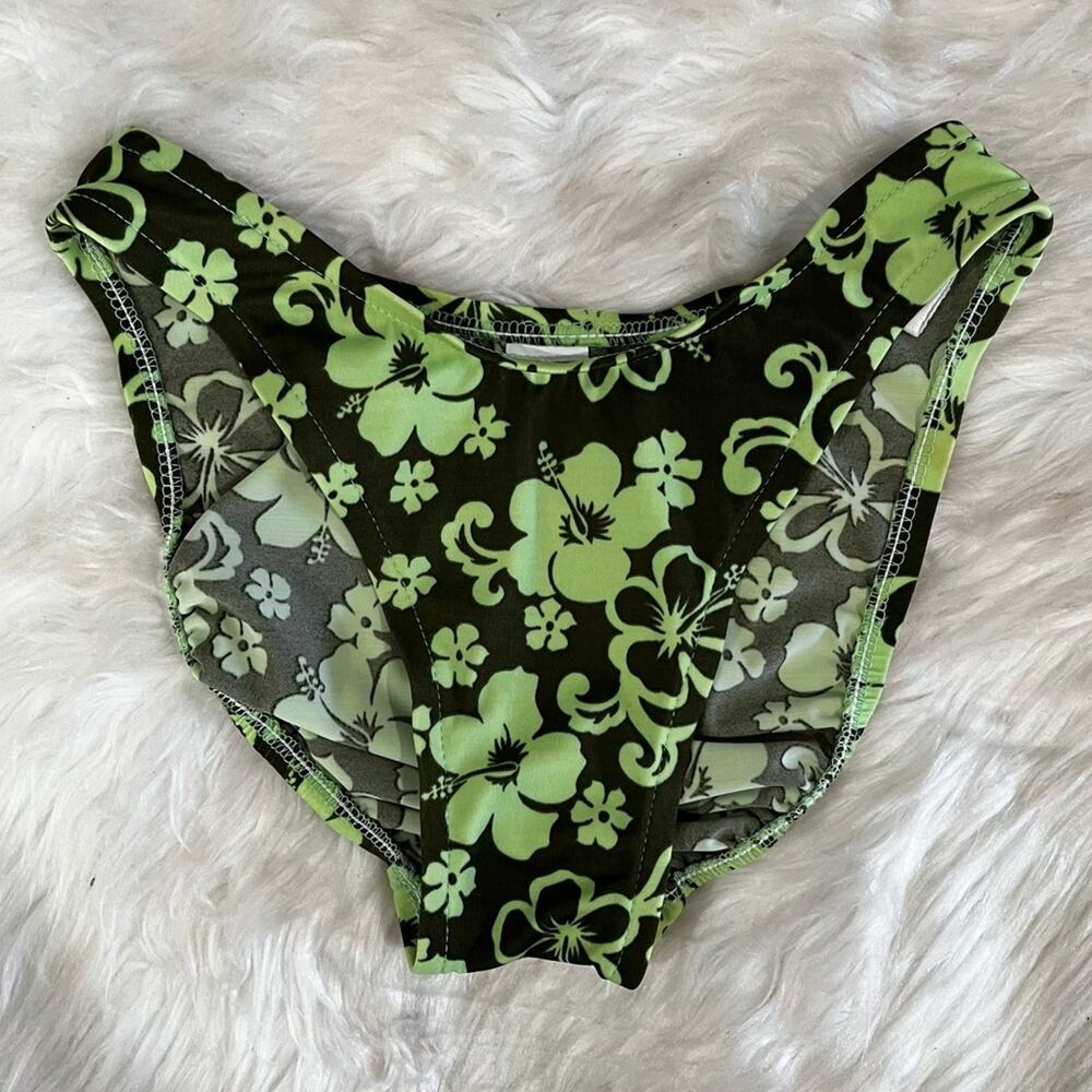 NEW Spiegel Vintage 90s Floral Padded Push Up Cheeky Bikini Swimsuit 5/6 NWOT - Picture 10 of 16